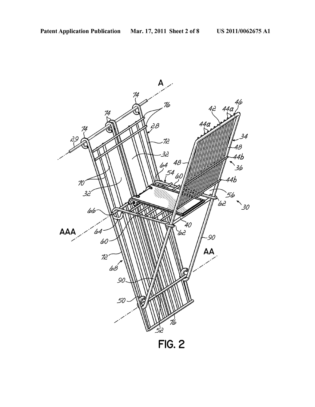 Wire Shopping Cart Having Foldable Seat Mechanism - diagram, schematic, and image 03