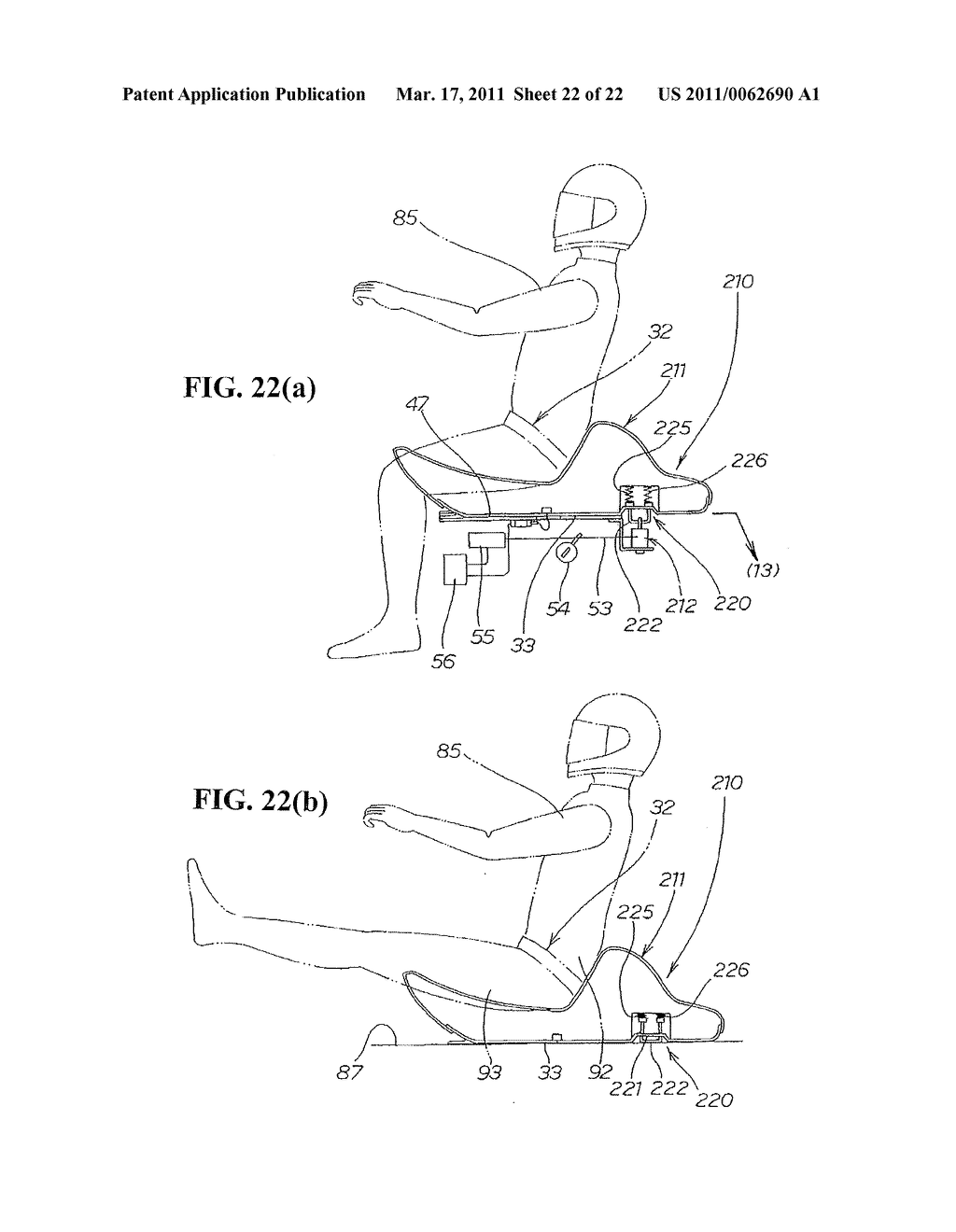 OCCUPANT RESTRAINING APPARATUS FOR A MOTORCYCLE - diagram, schematic, and image 23