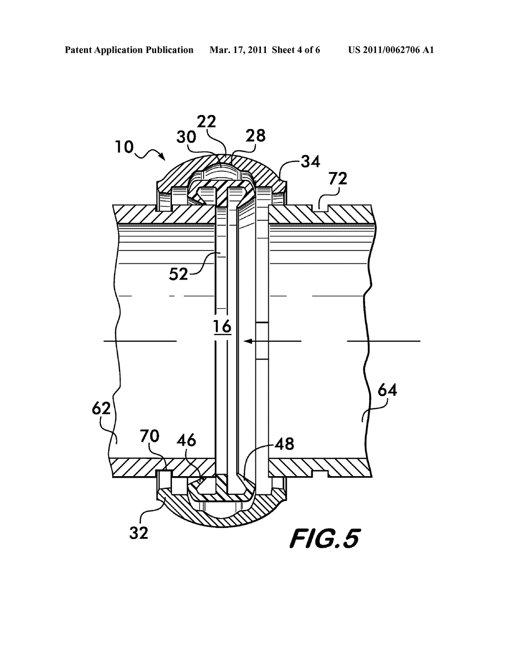 Seal Having Projections and Coupling Having Pockets - diagram, schematic, and image 05