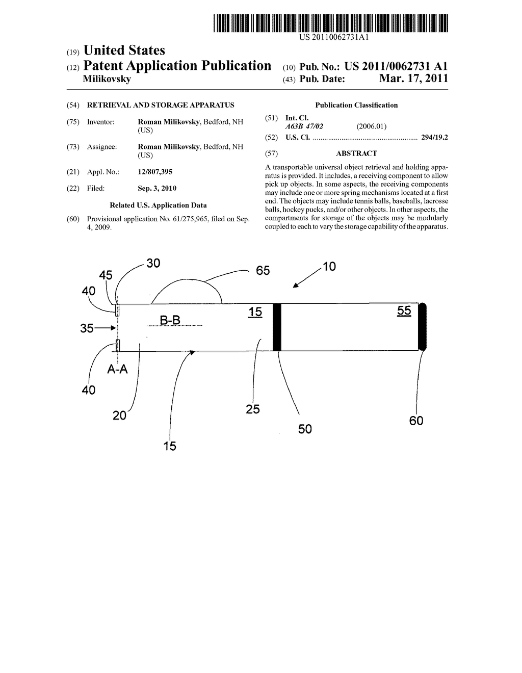 Retrieval and storage apparatus - diagram, schematic, and image 01