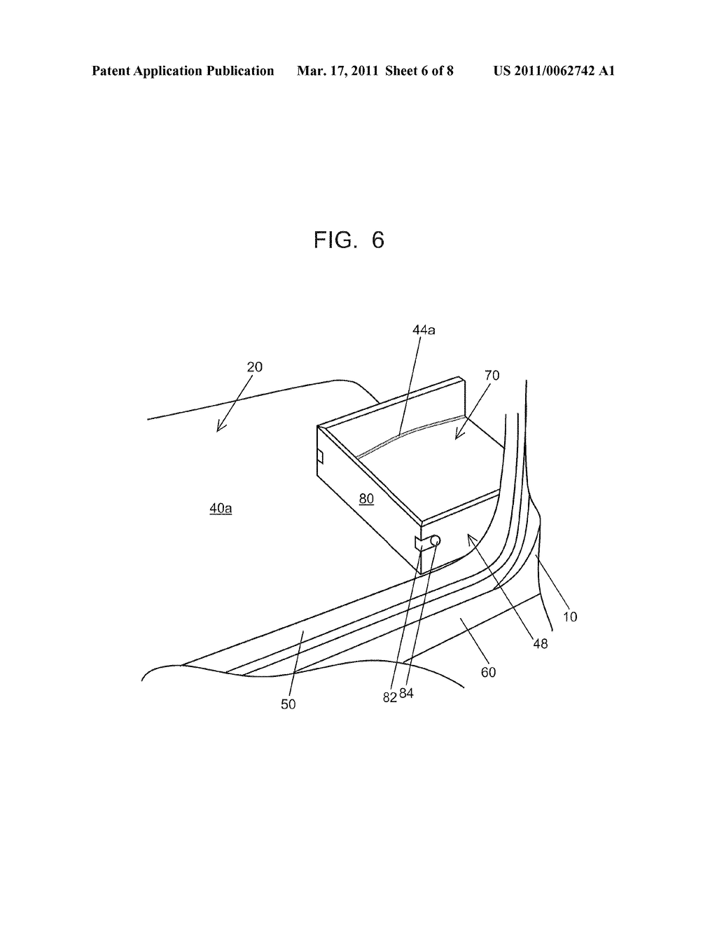 VEHICLE FLOOR MAT WITH FOLDING PORTION - diagram, schematic, and image 07