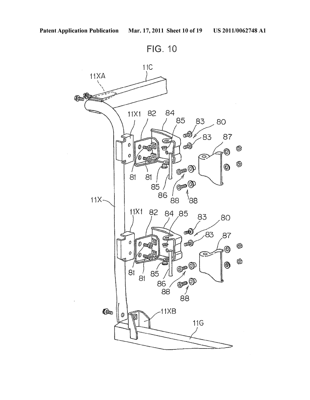 DOOR DEVICE FOR SMALL-SIZED VEHICLE - diagram, schematic, and image 11