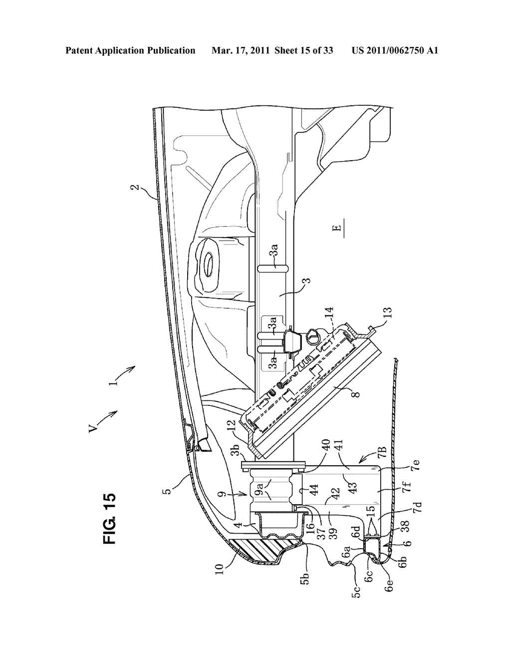 FRONT BODY STRUCTURE OF VEHICLE - diagram, schematic, and image 16