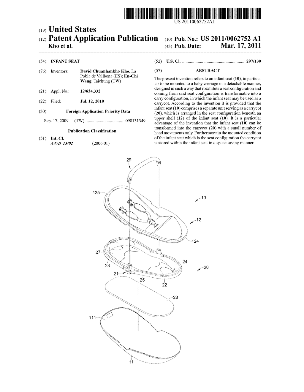 Infant Seat - diagram, schematic, and image 01