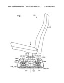 SEAT ASSEMBLY SUCH AS FOR AN AMUSEMENT RIDE diagram and image