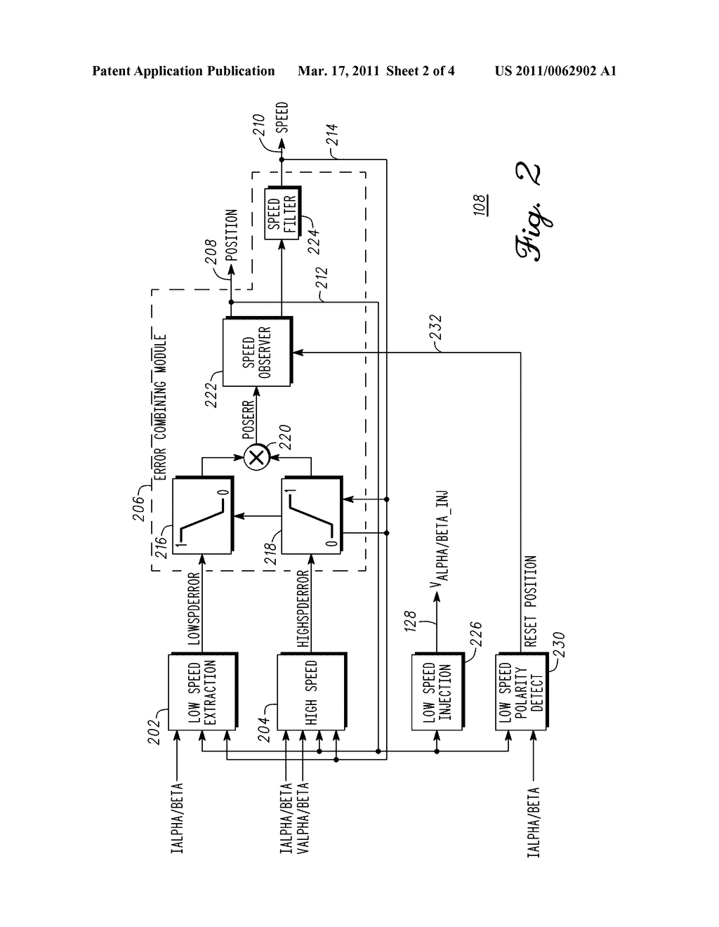 METHOD AND APPARATUS FOR LOW SPEED PERMANENT MAGNET MOTOR OPERATION - diagram, schematic, and image 03