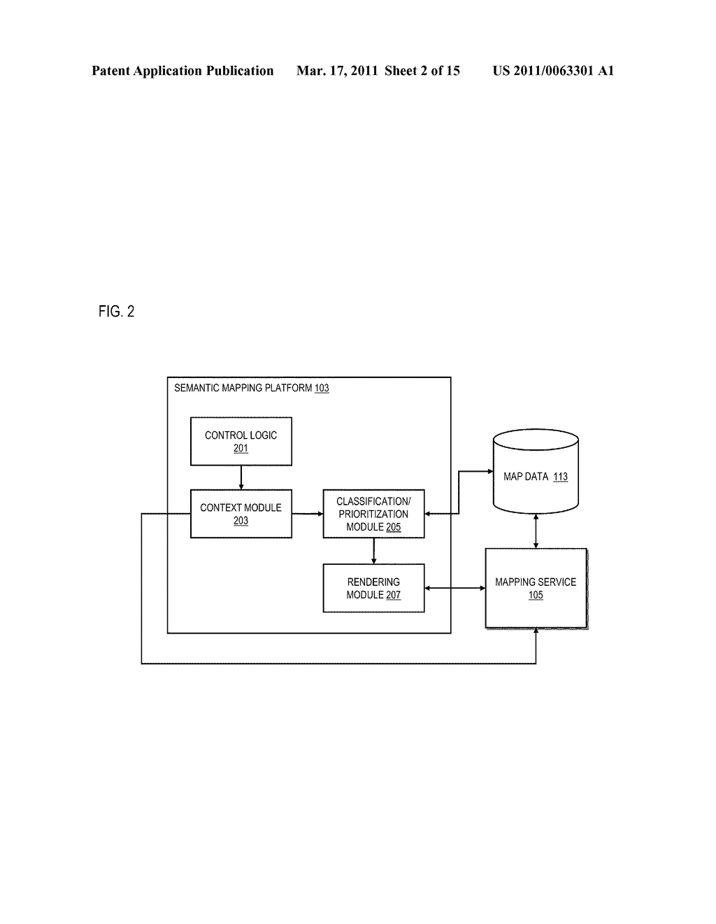 METHOD AND APPARATUS FOR PROVIDING CONTEXTUAL RENDERING OF A MAP - diagram, schematic, and image 03