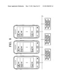 DISPLAY METHOD, USER TERMINAL, AND SYSTEM FOR TRANSMITTING AND RECEIVING DATA USING THE SAME diagram and image