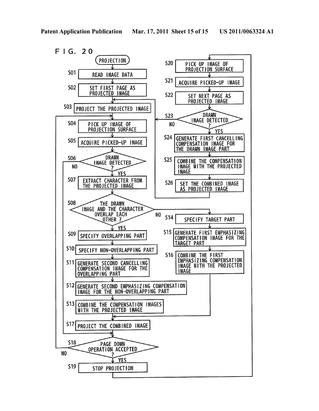 IMAGE PROJECTION SYSTEM, IMAGE PROJECTION METHOD, AND IMAGE PROJECTION PROGRAM EMBODIED ON COMPUTER READABLE MEDIUM - diagram, schematic, and image 16