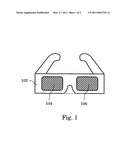 Interference filters for viewing anaglyphs diagram and image