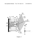 OPTICAL SYSTEM FOR DISPLAYING AN IMAGE ON THE SURFACE OF A SOLAR PANEL diagram and image