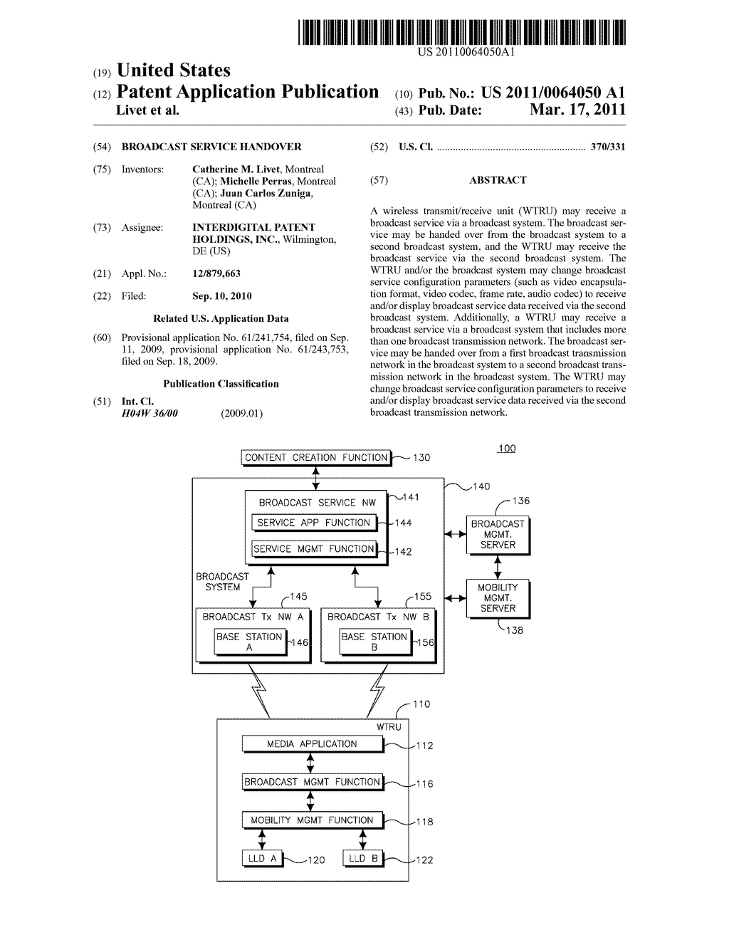 BROADCAST SERVICE HANDOVER - diagram, schematic, and image 01