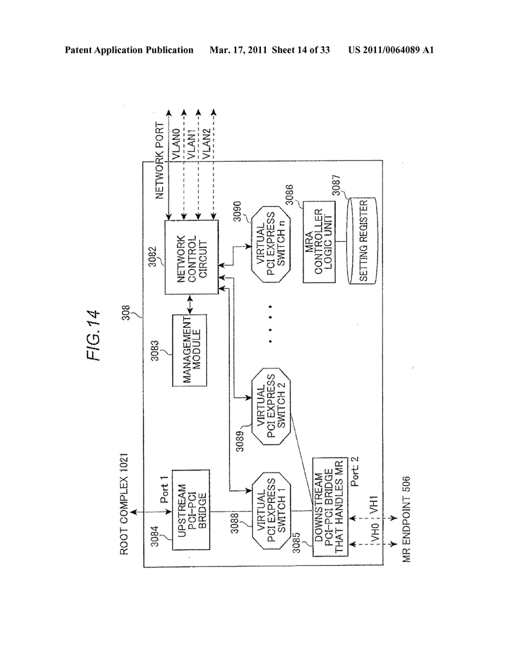 PCI EXPRESS SWITCH, PCI EXPRESS SYSTEM, AND NETWORK CONTROL METHOD - diagram, schematic, and image 15