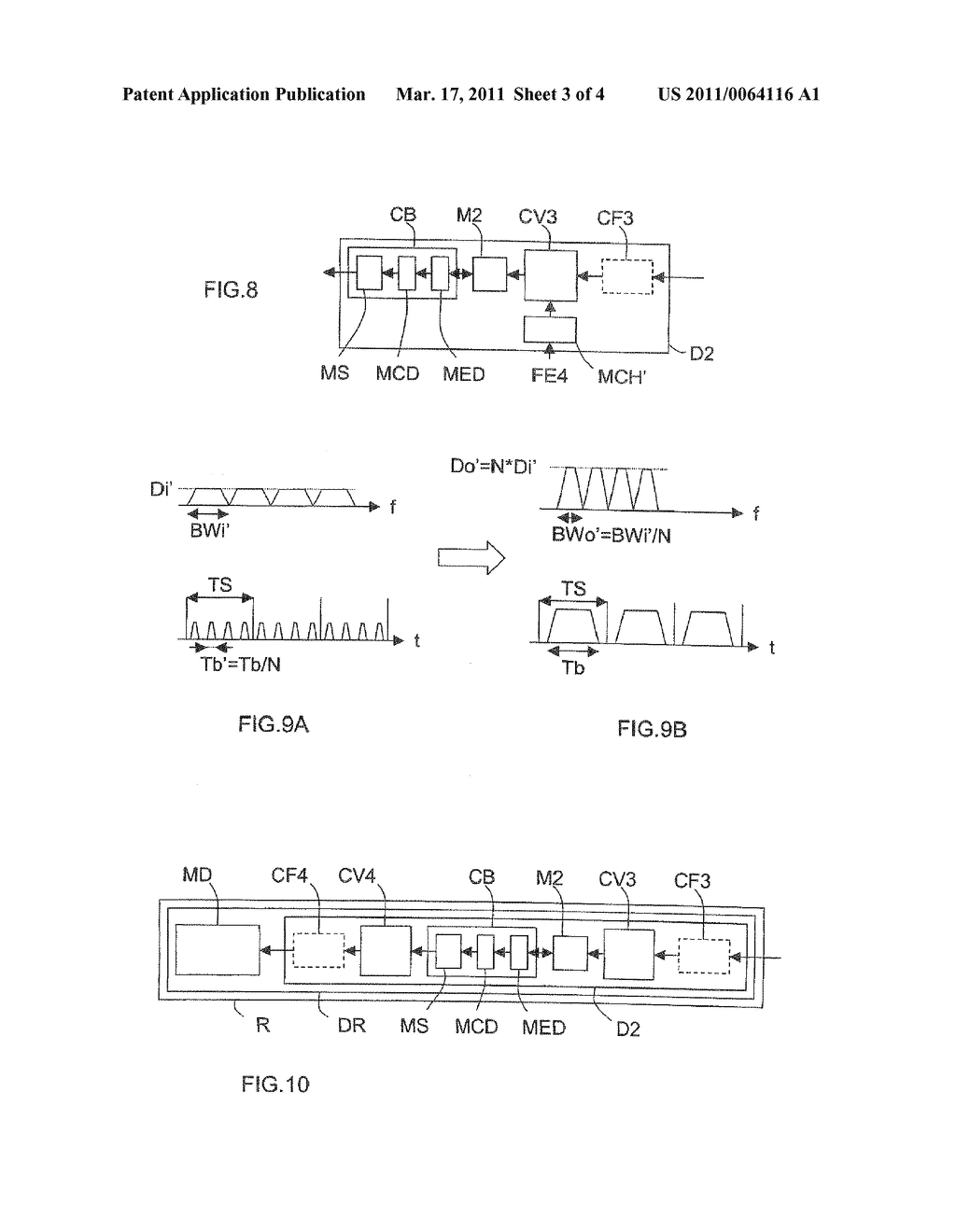SPREADING DEVICE AND DESPREADING DEVICE FOR RADIO COMMUNICATIONS IN THE PRESENCE OF AN OFF-AXIS POWER SPECTRAL DENSITY CONSTRAINT - diagram, schematic, and image 04