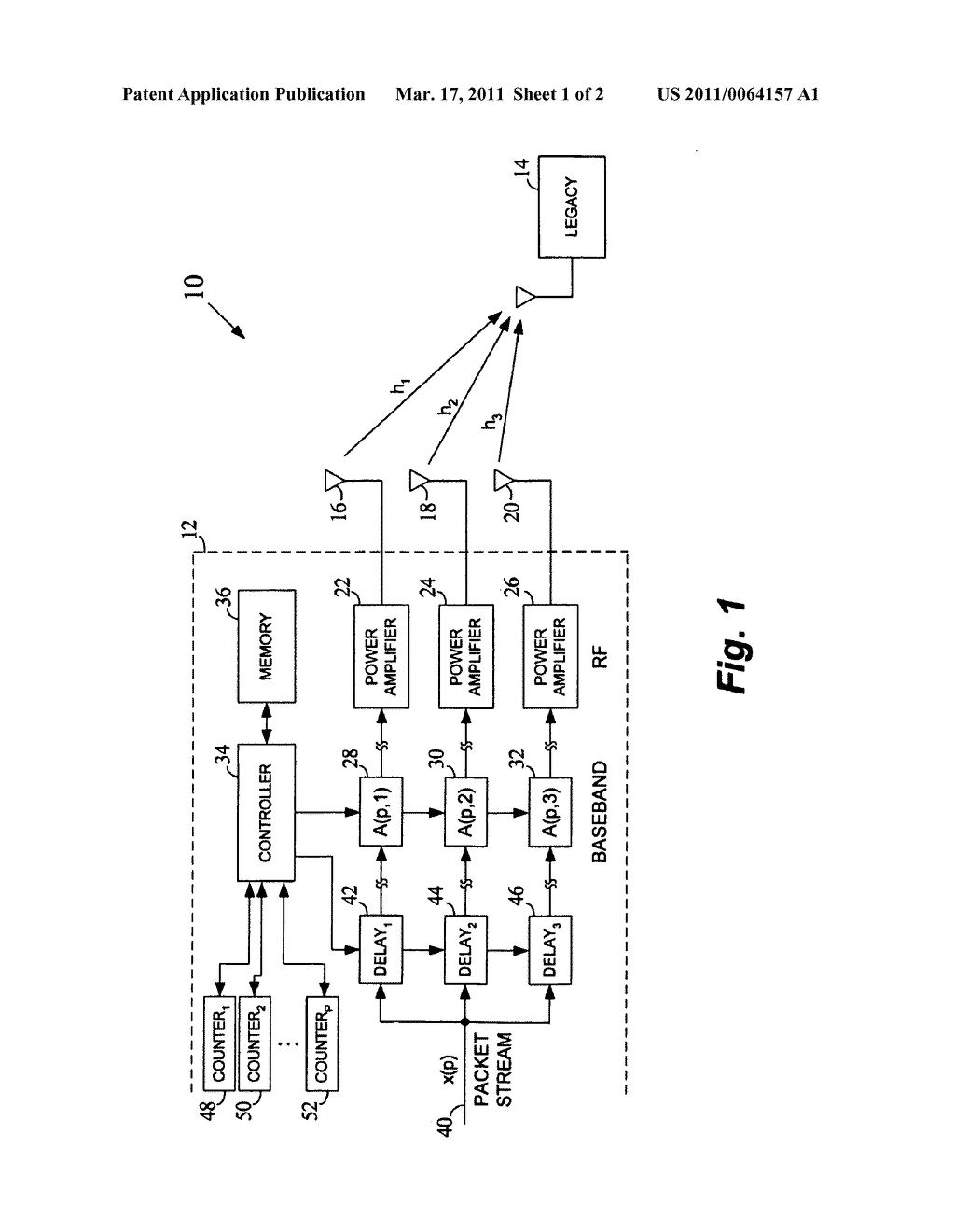 Spectrally flat delay diversity transmission - diagram, schematic, and image 02