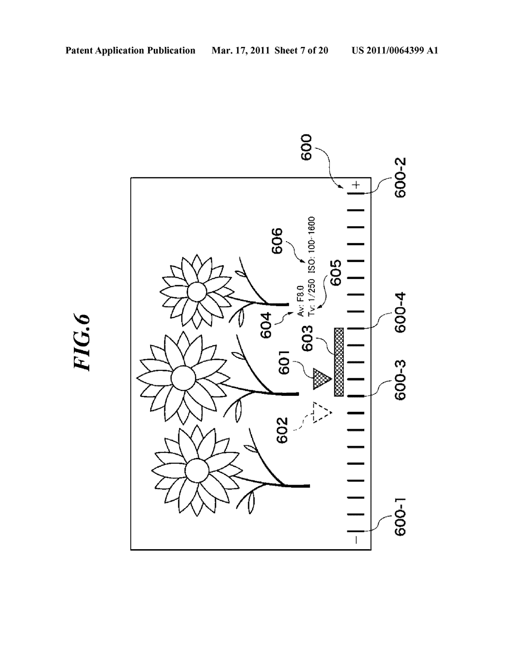 IMAGE PICKUP APPARATUS CAPABLE OF DISPLAYING A IMAGE REPRESENTING AN OBJECT BRIGHTNESS THAT CAN BE SET AS A TARGET EXPOSURE BY EXPOSURE CONTROL, AND METHOD OF CONTROLLING THE SAME - diagram, schematic, and image 08