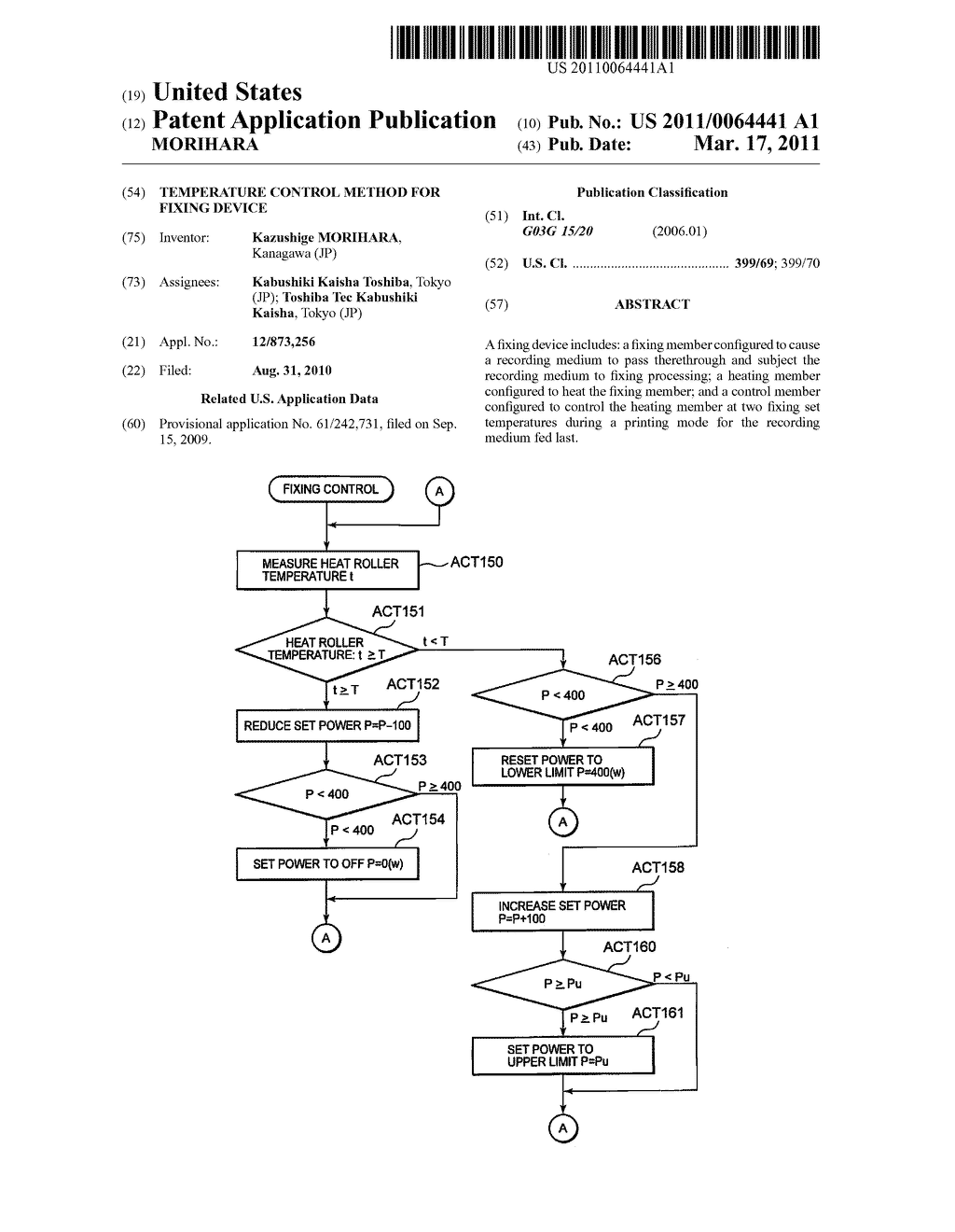 Temperature Control Method for Fixing Device - diagram, schematic, and image 01