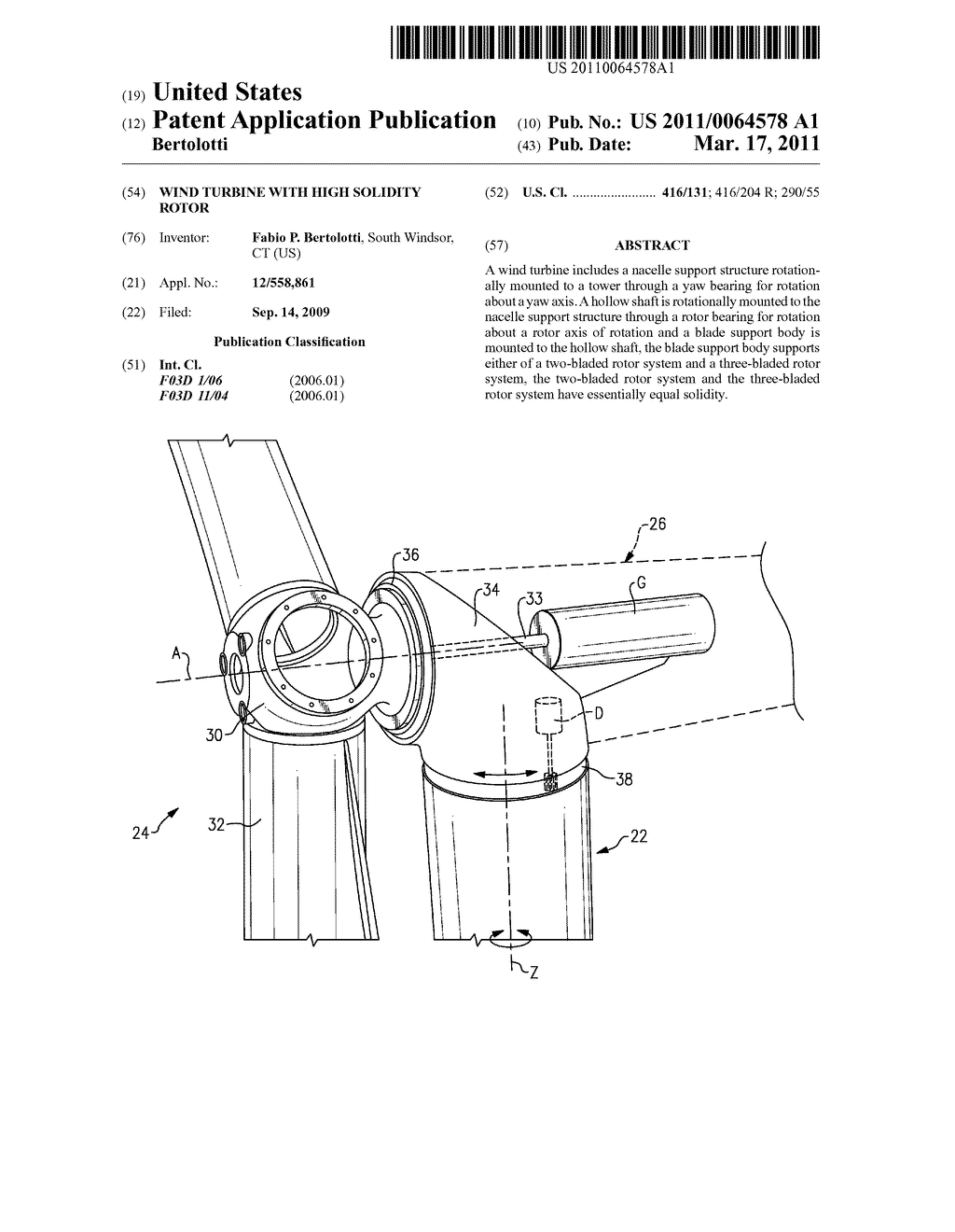 WIND TURBINE WITH HIGH SOLIDITY ROTOR - diagram, schematic, and image 01