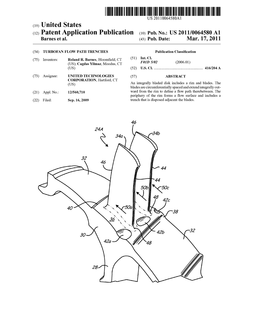 TURBOFAN FLOW PATH TRENCHES - diagram, schematic, and image 01