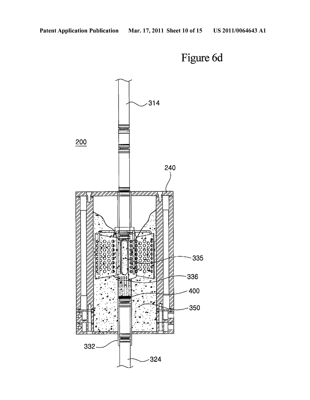 APPARATUS AND METHOD FOR CONTINUOUSLY PRODUCING AND PELLETIZING GAS HYDRATES USING DUAL CYLINDER - diagram, schematic, and image 11