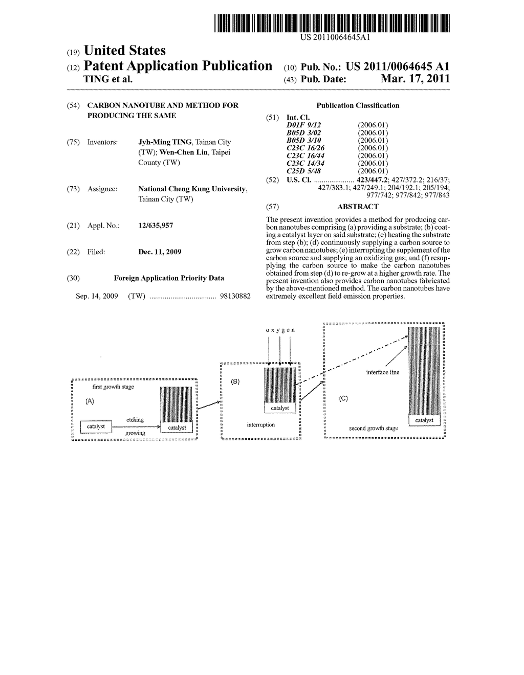 CARBON NANOTUBE AND METHOD FOR PRODUCING THE SAME - diagram, schematic, and image 01