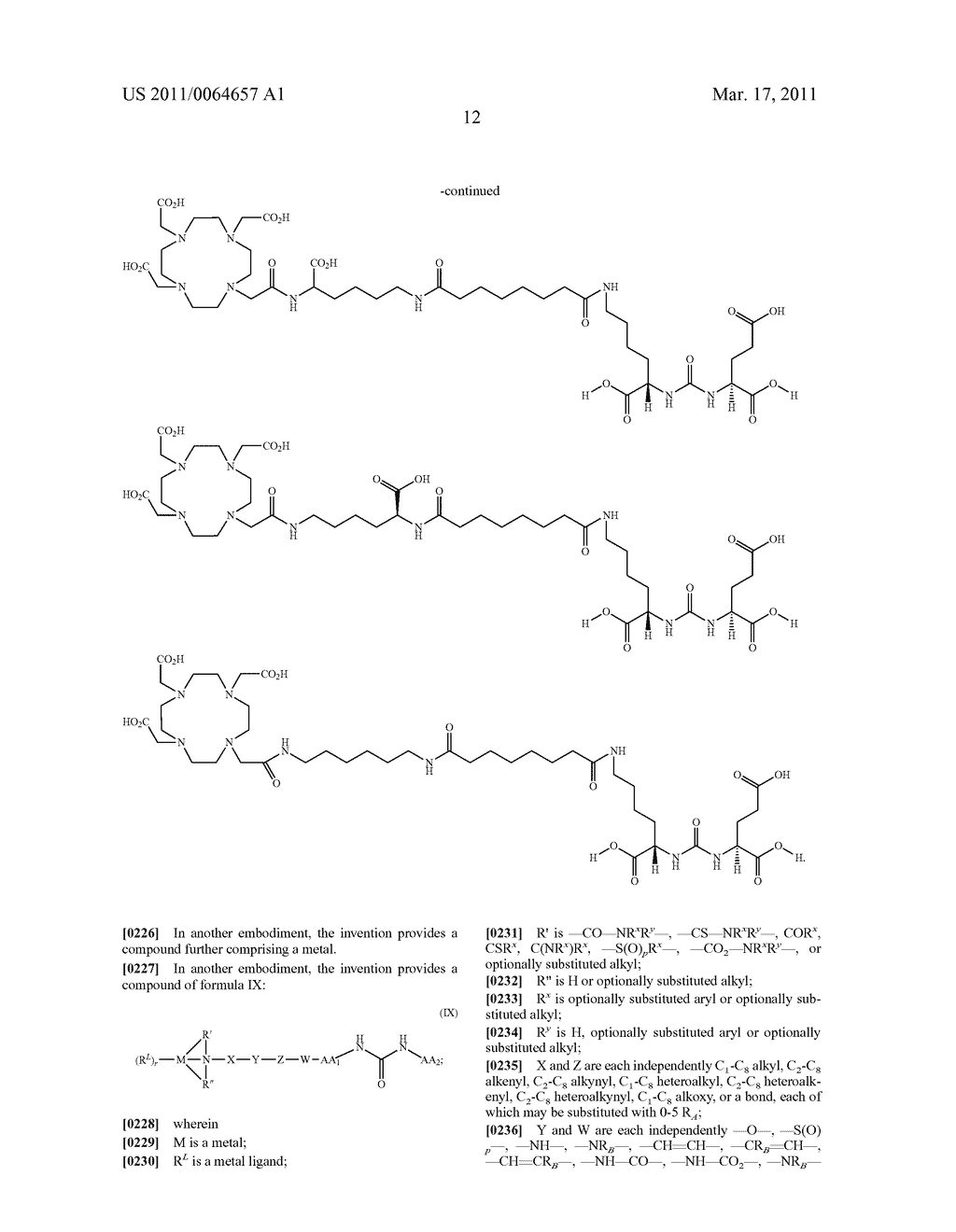 LABELED INHIBITORS OF PROSTATE SPECIFIC MEMBRANE ANTIGEN (PSMA), BIOLOGICAL EVALUATION, AND USE AS IMAGING AGENTS - diagram, schematic, and image 19