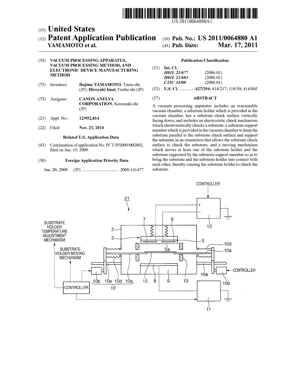 VACUUM PROCESSING APPARATUS, VACUUM PROCESSING METHOD, AND ELECTRONIC DEVICE MANUFACTURING METHOD - diagram, schematic, and image 01