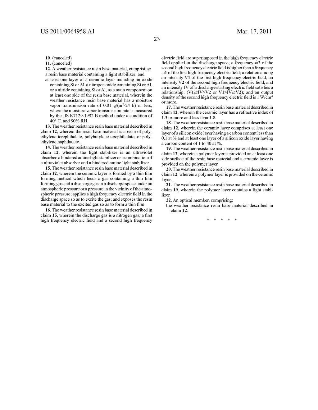 WEATHER-RESISTANCE RESIN BASE MATERIAL AND OPTICAL ELEMENT - diagram, schematic, and image 27