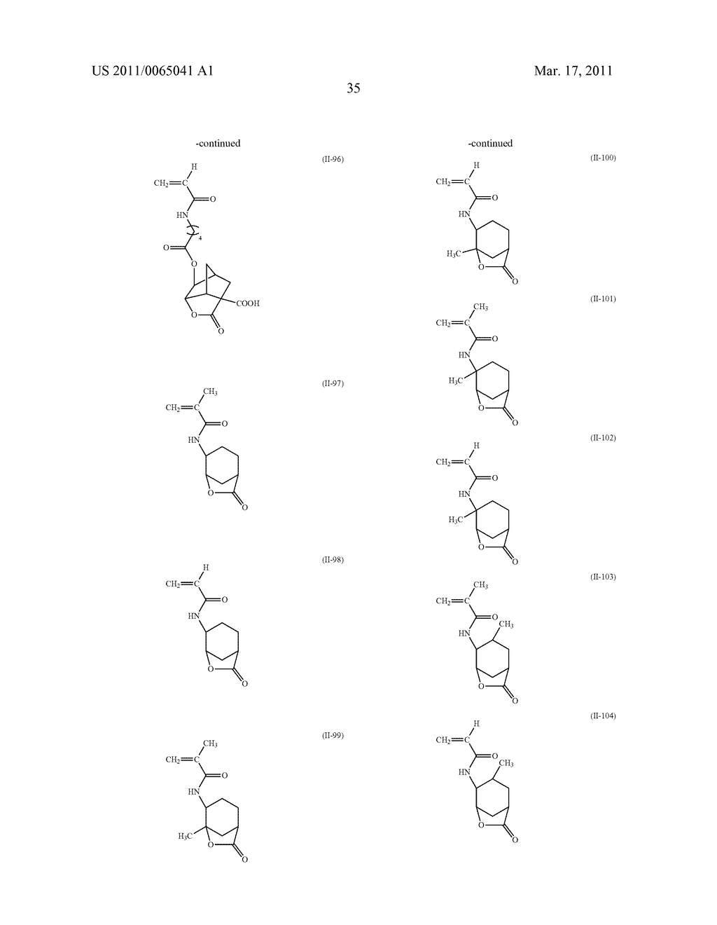 PHOTORESIST COMPOSITION - diagram, schematic, and image 36