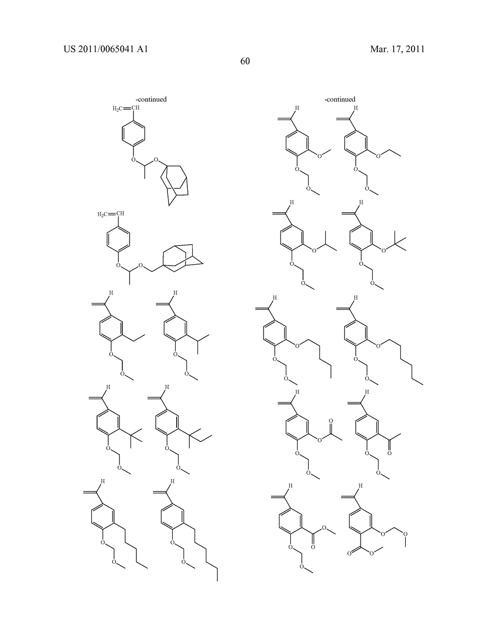 PHOTORESIST COMPOSITION - diagram, schematic, and image 61