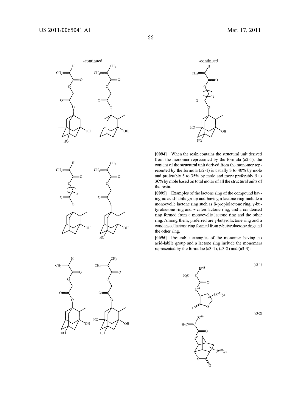 PHOTORESIST COMPOSITION - diagram, schematic, and image 67