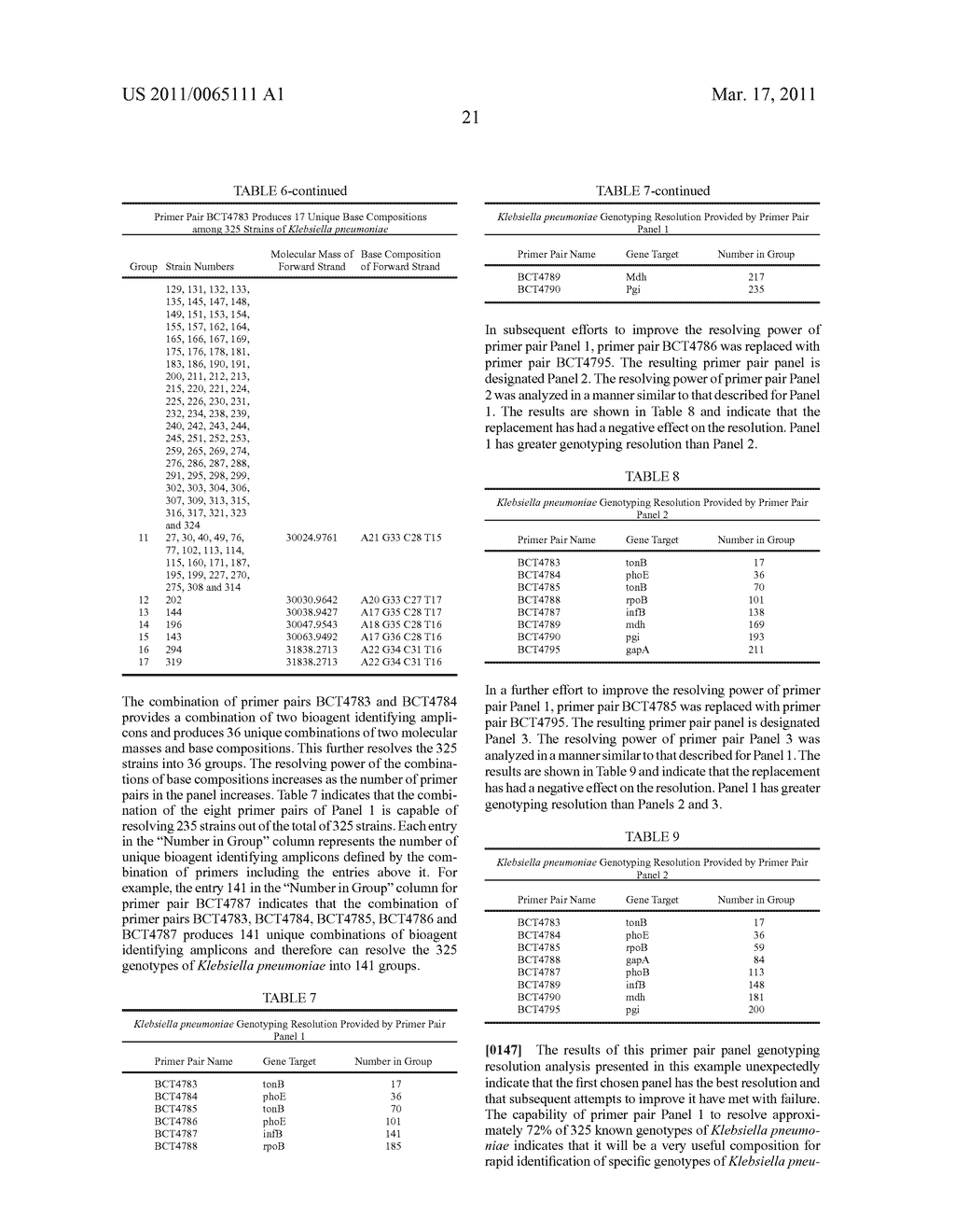 Compositions For Use In Genotyping Of Klebsiella Pneumoniae - diagram, schematic, and image 26