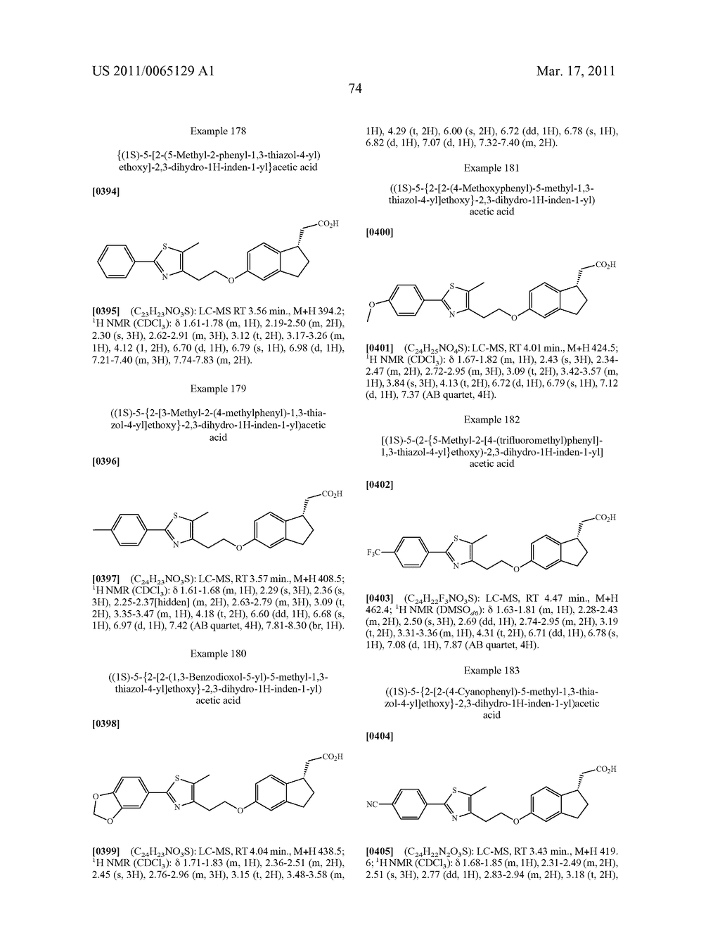 INDANE ACETIC ACID DERIVATIVES AND THEIR USE AS PHARMACEUTICAL AGENTS, INTERMEDIATES, AND METHOD OF PREPARATION - diagram, schematic, and image 75