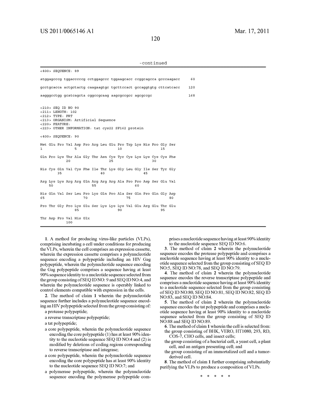 Expression of HIV polypeptides and production of virus-like particles - diagram, schematic, and image 252