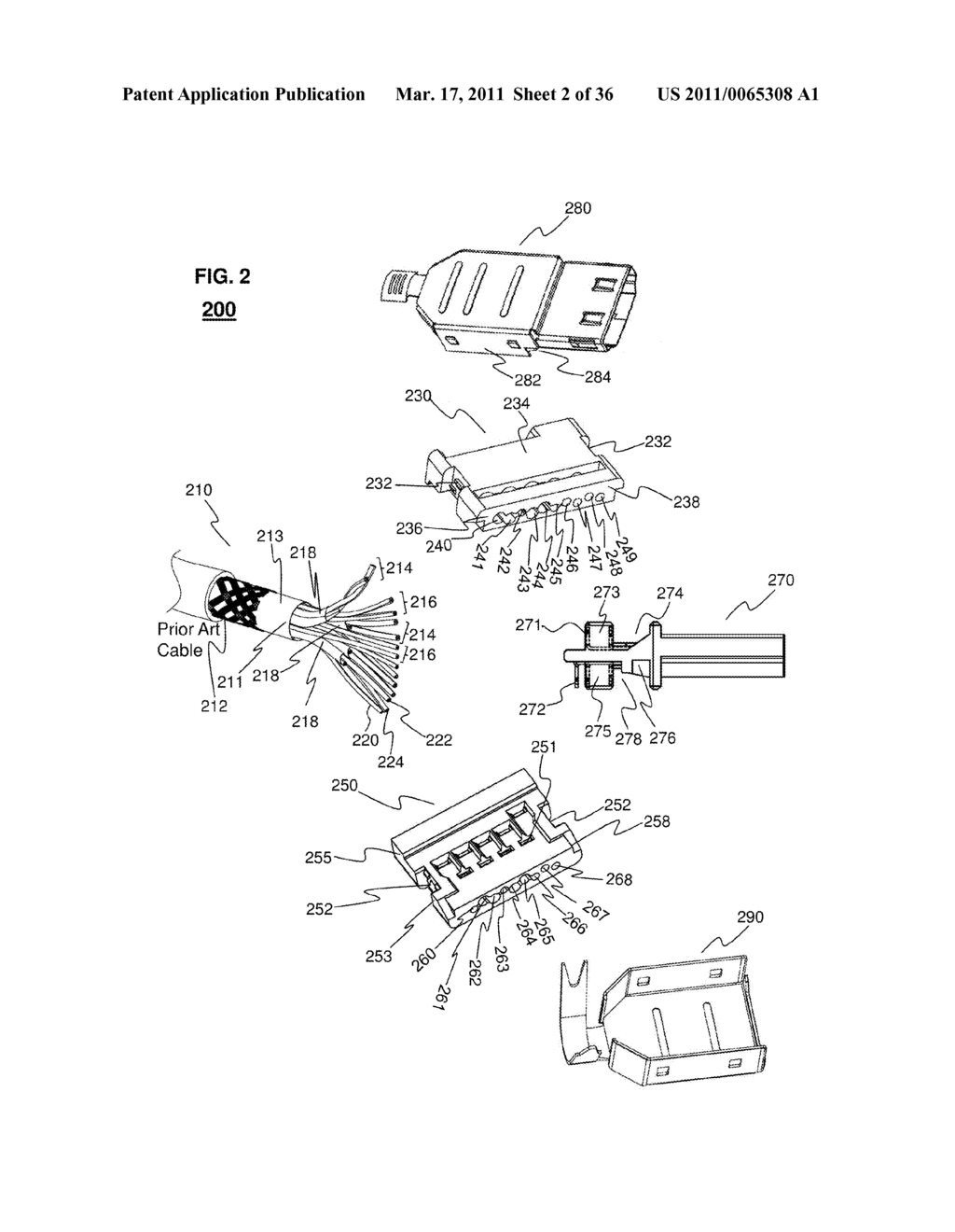 HDMI CONNECTOR ASSEMBLY SYSTEM FOR FIELD TERMINATION AND FACTORY ASSEMBLY - diagram, schematic, and image 03