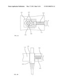 Docking station for portable electronics with voids for connector pass-through and integral connector fastener diagram and image