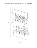 CONTACT CARRIER HAVING CONTACT TERMINALS ARRANGED ALTERNATIVELY ALONG SIDES diagram and image