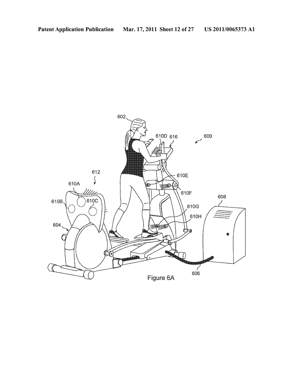 APPARATUS FOR SURROUNDING AN EXERCISER WITH COOLING AIR HAVING MANUAL LOCAL CONTROL OF AIR OUTLETS BUILT INTO A STATIONARY EXERCISE DEVICE - diagram, schematic, and image 13