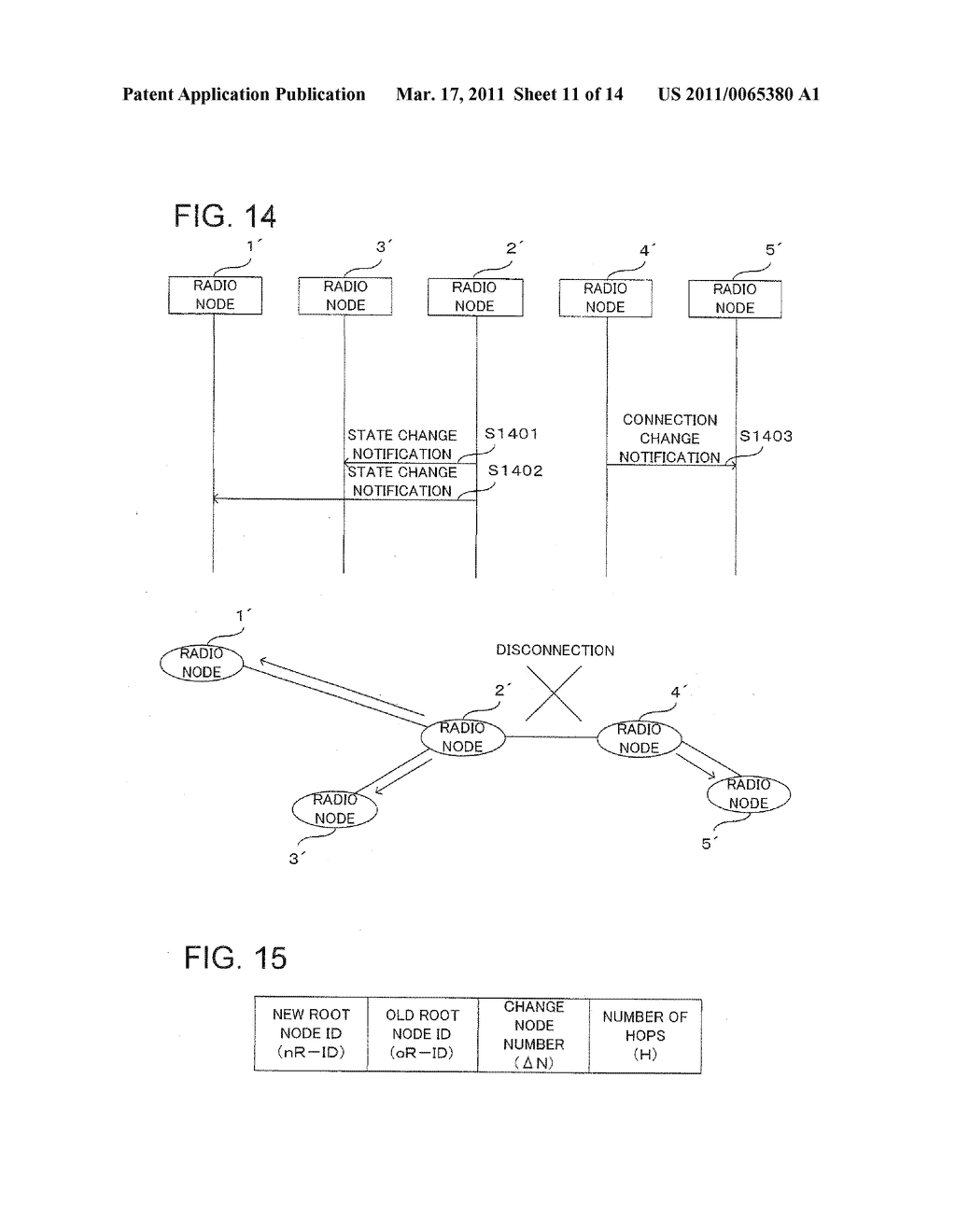 RADIO NODE APPARATUS, MULTI-HOP RADIO SYSTEM, AND MULTI-HOP RADIO SYSTEM CONSTRUCTING METHOD - diagram, schematic, and image 12