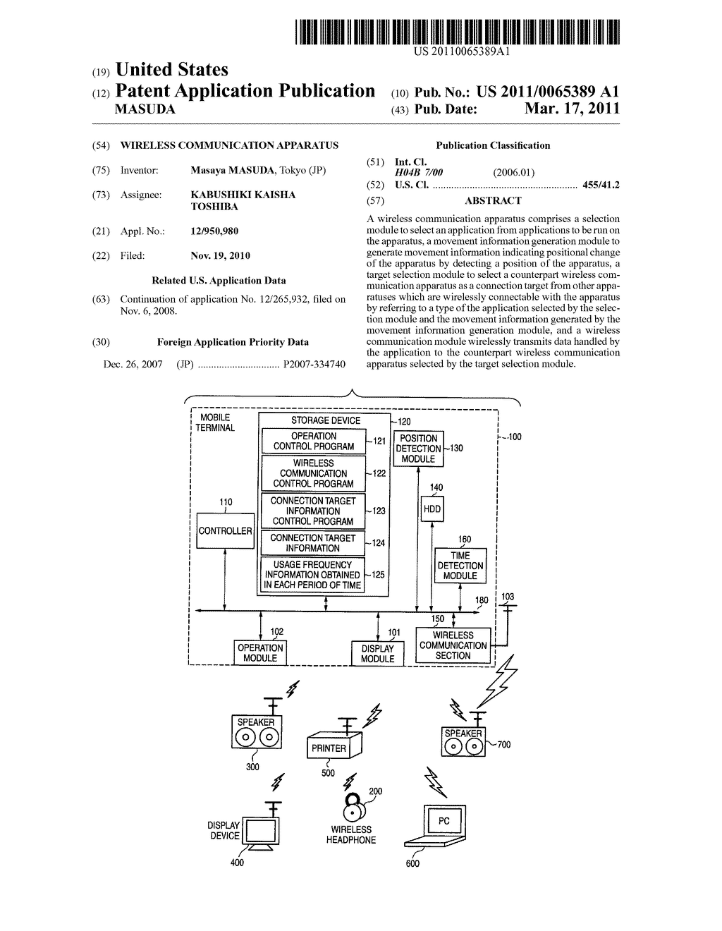 WIRELESS COMMUNICATION APPARATUS - diagram, schematic, and image 01