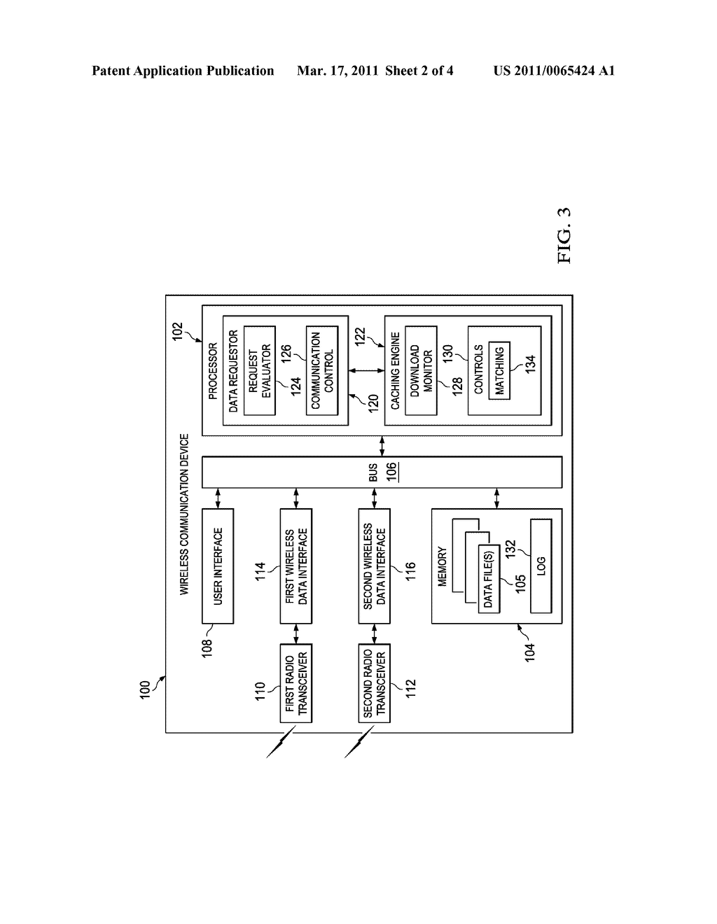 SYSTEM AND METHOD TO FACILITATE DOWNLOADING DATA AT A MOBILE WIRELESS DEVICE - diagram, schematic, and image 03