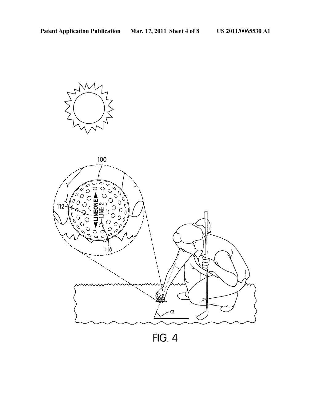 Alignment Guide for a Golf Ball - diagram, schematic, and image 05