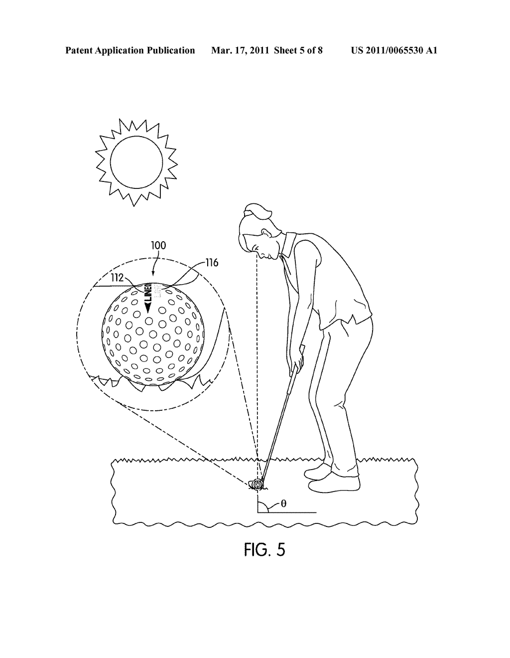 Alignment Guide for a Golf Ball - diagram, schematic, and image 06