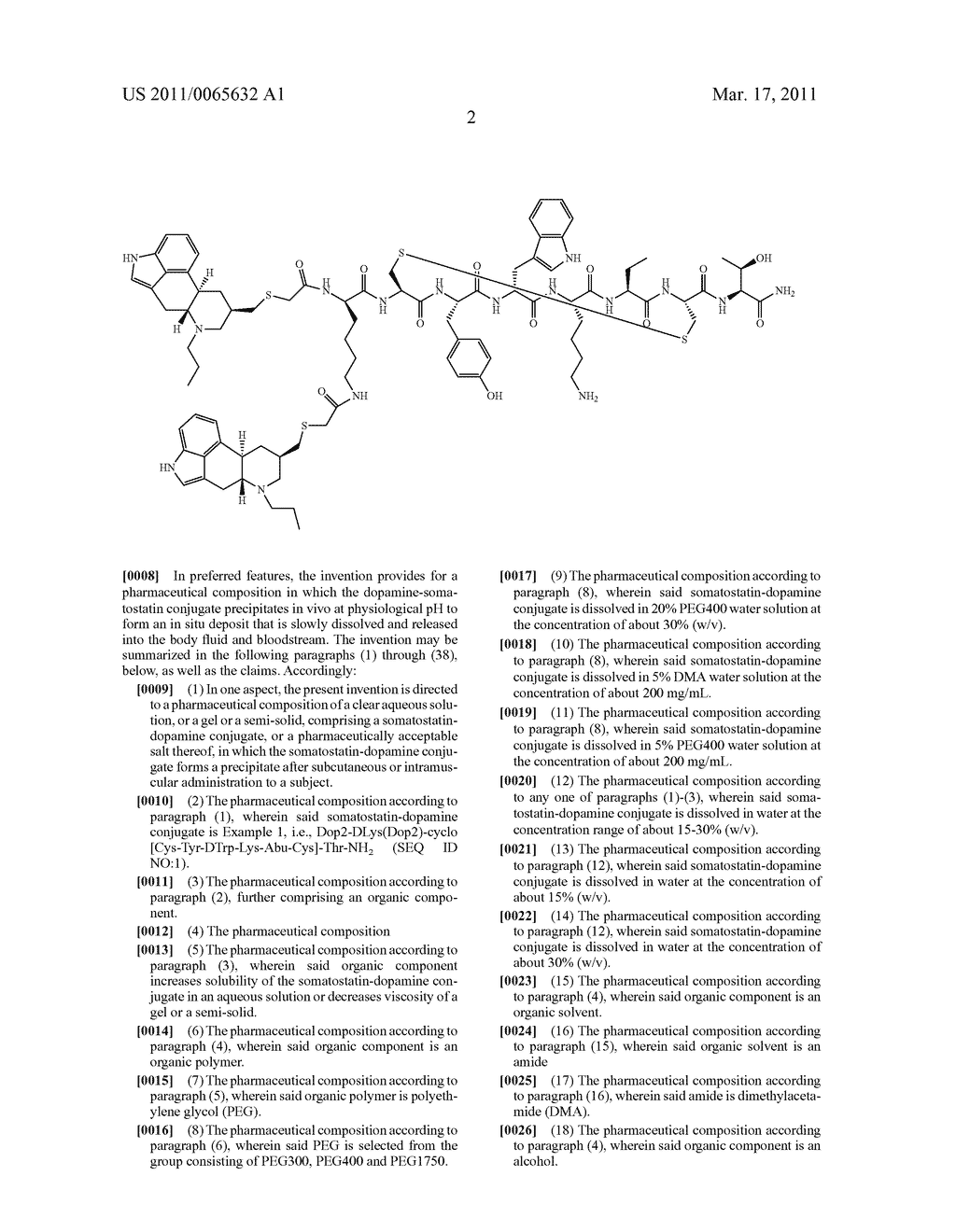 PHARMACEUTICAL COMPOSITIONS OF SOMATOSTATIN-DOPAMINE CONJUGATES - diagram, schematic, and image 08