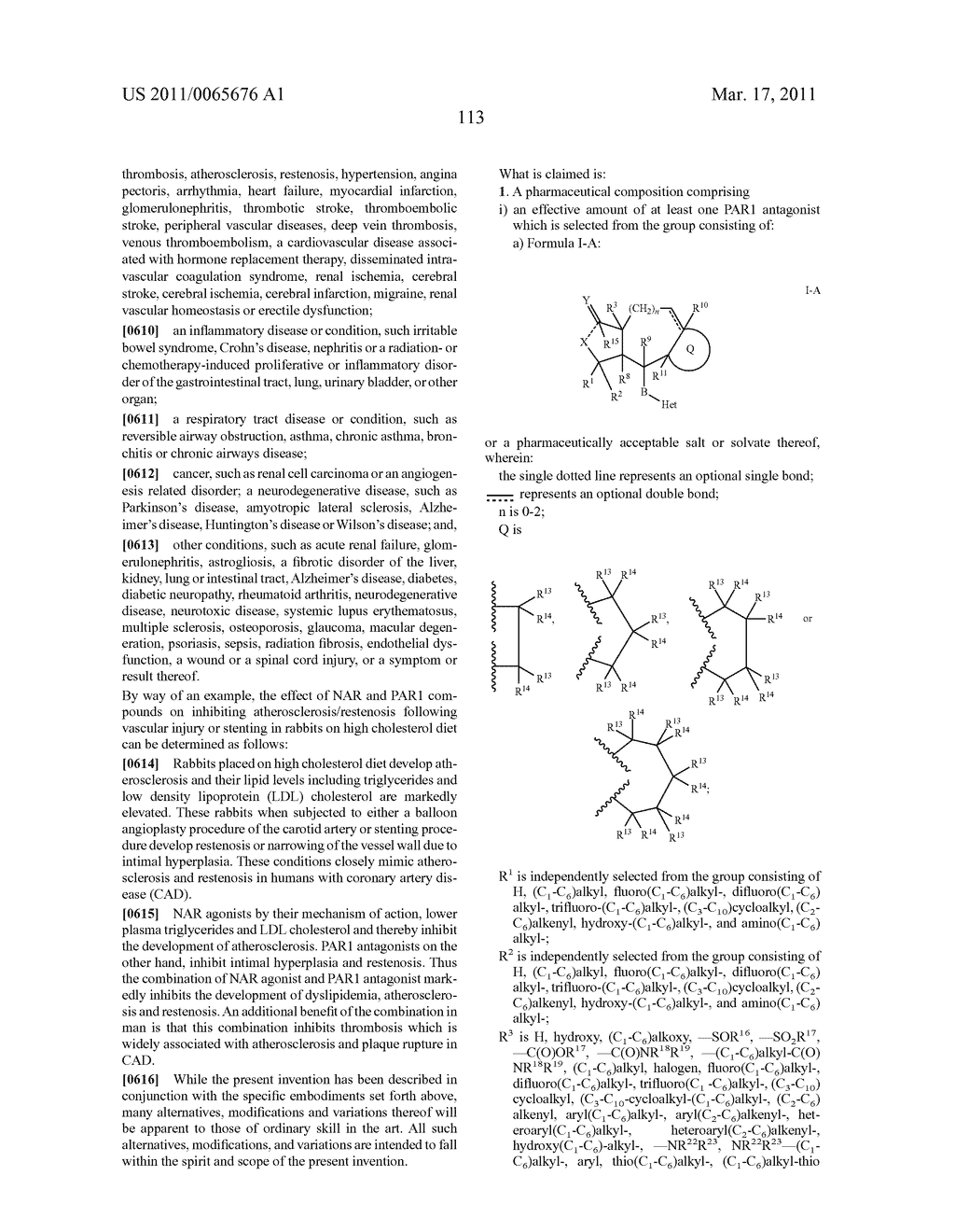 COMBINATION THERAPIES COMPRISING PAR1 ANTAGONISTS WITH NAR AGONISTS - diagram, schematic, and image 114