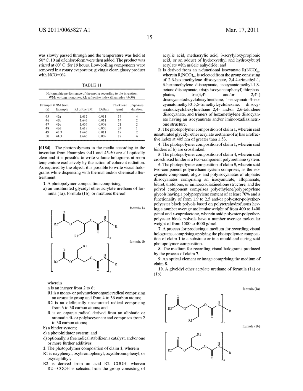 NOVEL HOLOGRAPHIC MEDIA AND PHOTOPOLYMERS - diagram, schematic, and image 17