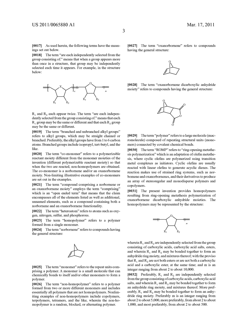 Ring-Opening Metathesis Polymerization Of Norbornene And Oxanorbornene Moieties And Uses Thereof - diagram, schematic, and image 04