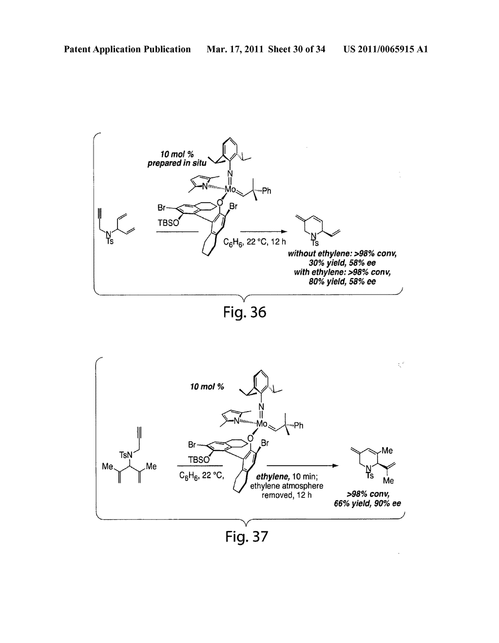 CATALYSTS FOR METATHESIS REACTIONS INCLUDING ENANTIOSELECTIVE OLEFIN METATHESIS, AND RELATED METHODS - diagram, schematic, and image 31