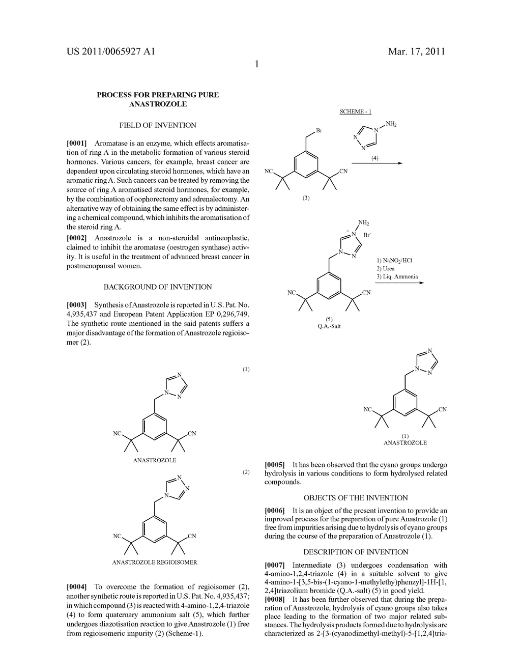 PROCESS FOR PREPARING PURE ANASTROZOLE - diagram, schematic, and image 02