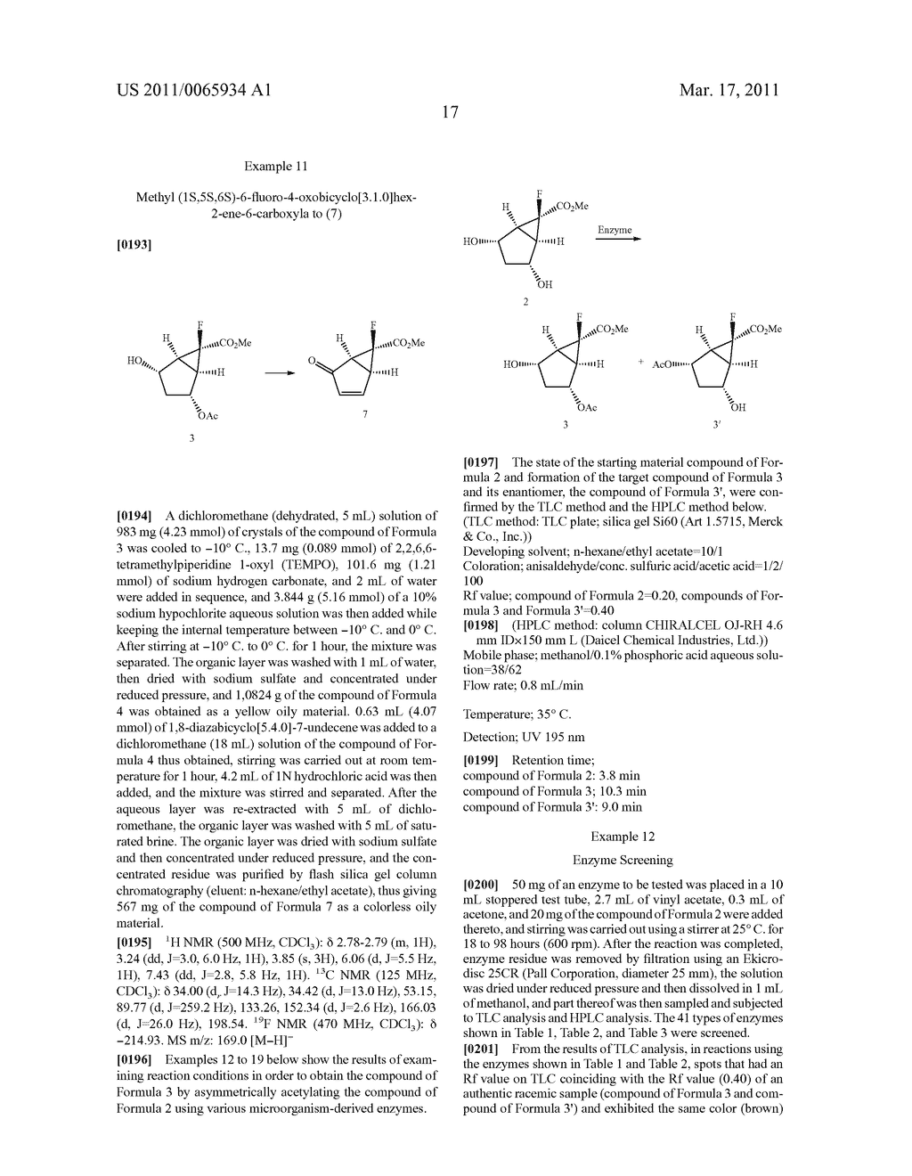 METHOD OF PRODUCING BICYCLO[3.1.0] HEXANE DERIVATIVE USING ENZYME - diagram, schematic, and image 18